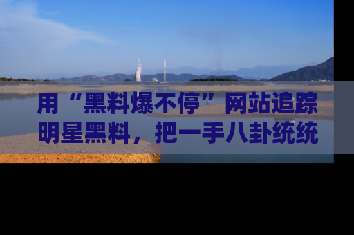用“黑料爆不停”网站追踪明星黑料,把一手八卦统统收进你的后宫中!